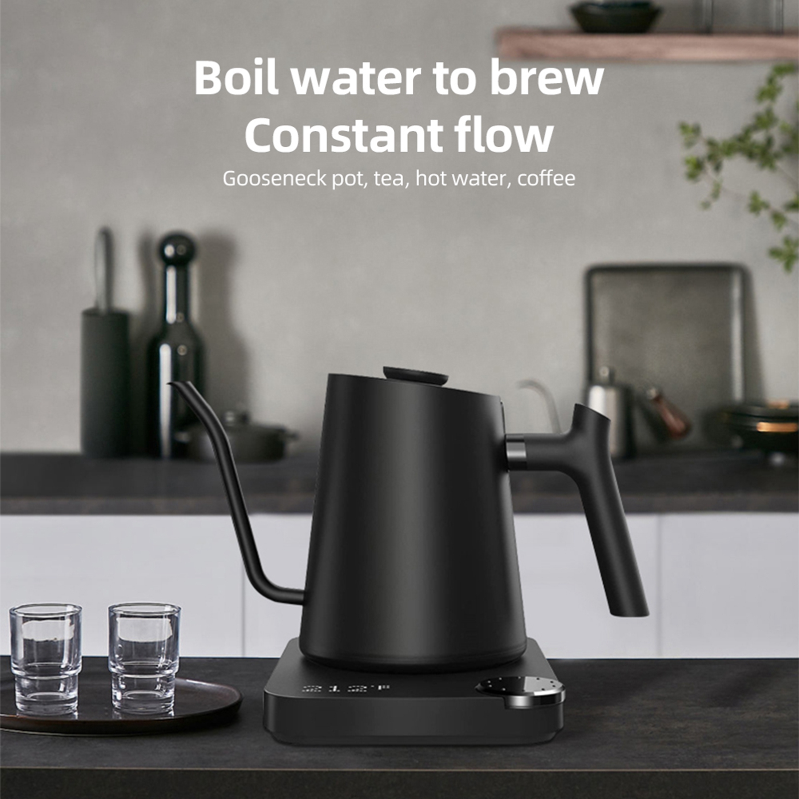 Electric Kettle Gooseneck - 110V/220V Gooseneck Electric Kettle Stainless Steel