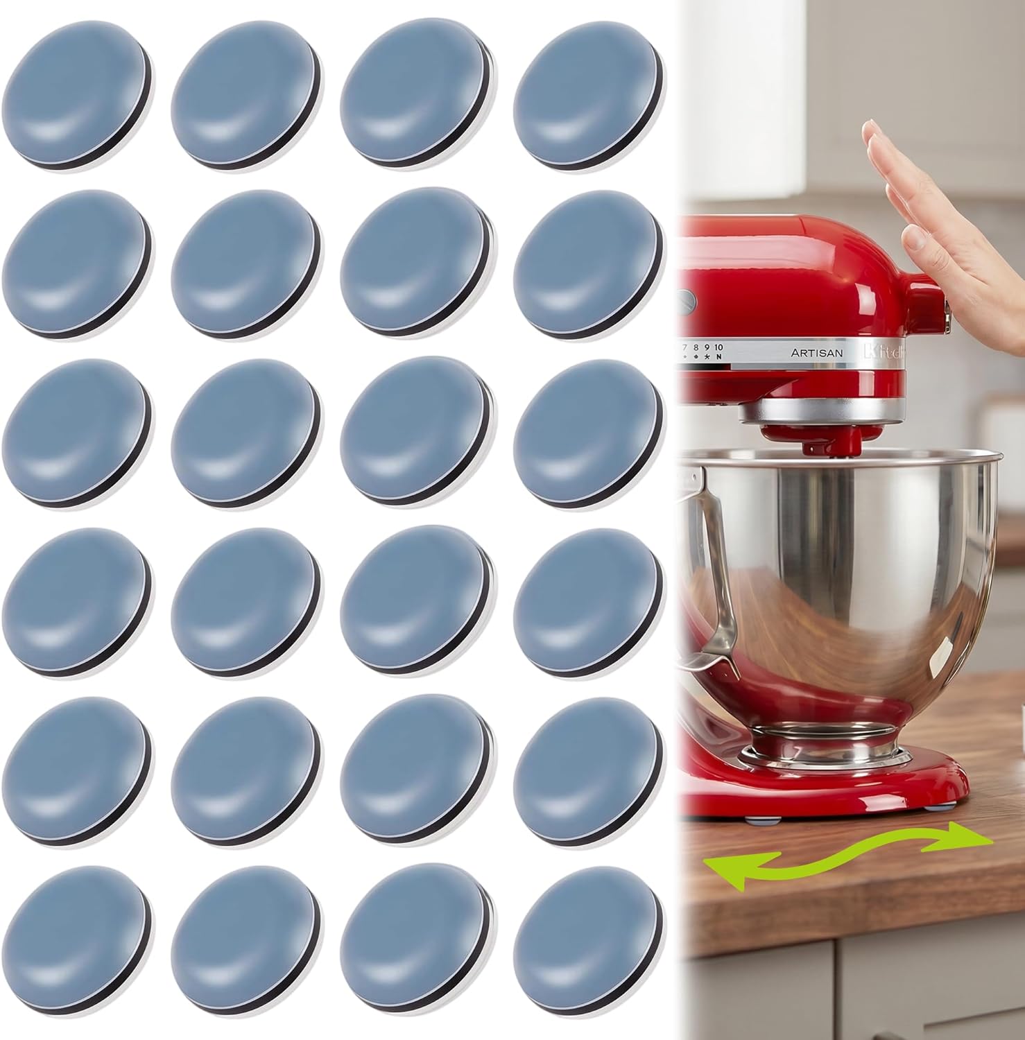 Kitchen Appliances You Must Have - 24 PCS Self-Adhesive Appliance Sliders for
