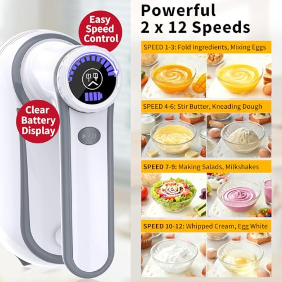 Cordless Electric Hand Mixer 1 - đánh giá và giá Hand Mixer Electric