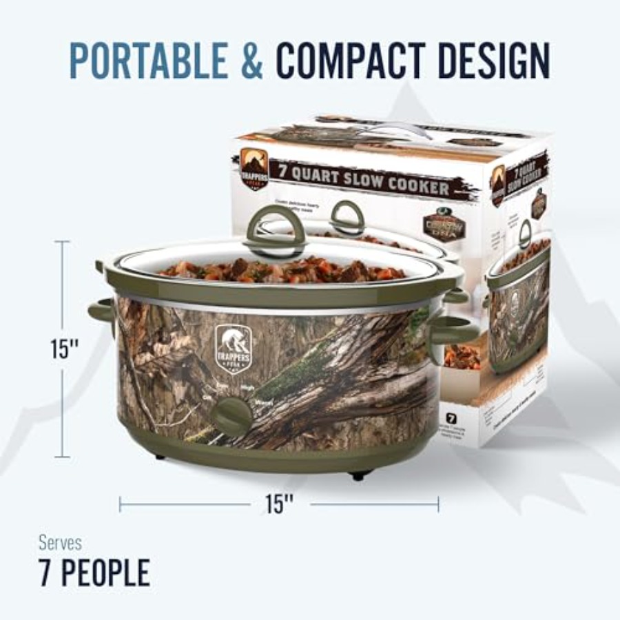 7 Quart Oval Slow Cooker Pot w - đánh giá và giá Kitchen Appliances Countertop