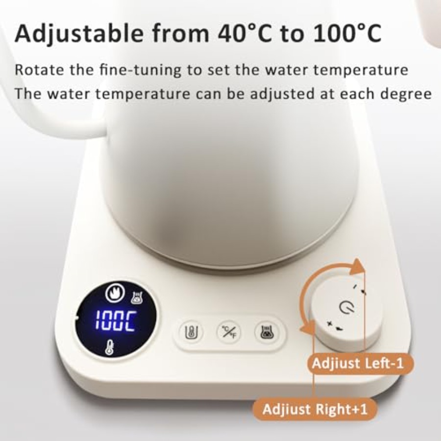 Smart Digital Electric Kettle  - đánh giá và giá Electric Kettle Gooseneck