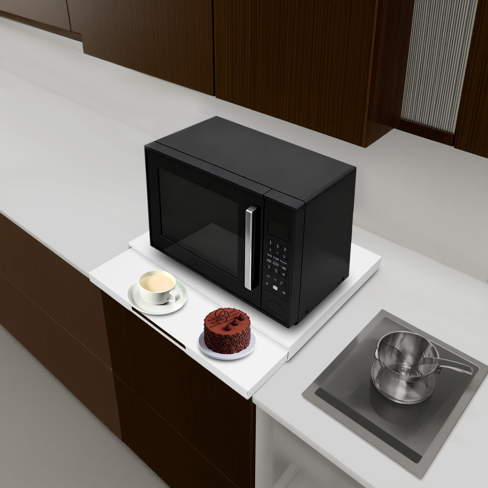 Microwave Stand with Pull-Out  - đánh giá và giá Kitchen Appliances Countertop