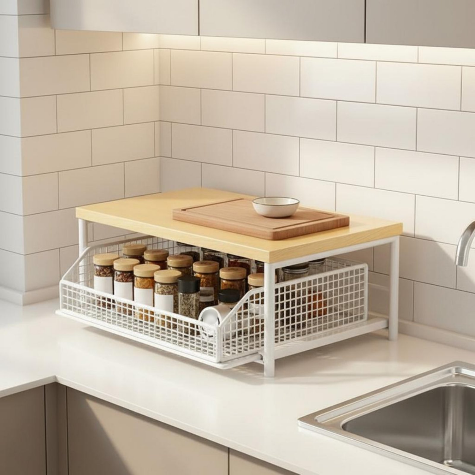 2-Tier Kitchen Counter Rack Ve - đánh giá và giá Kitchen Appliances Countertop