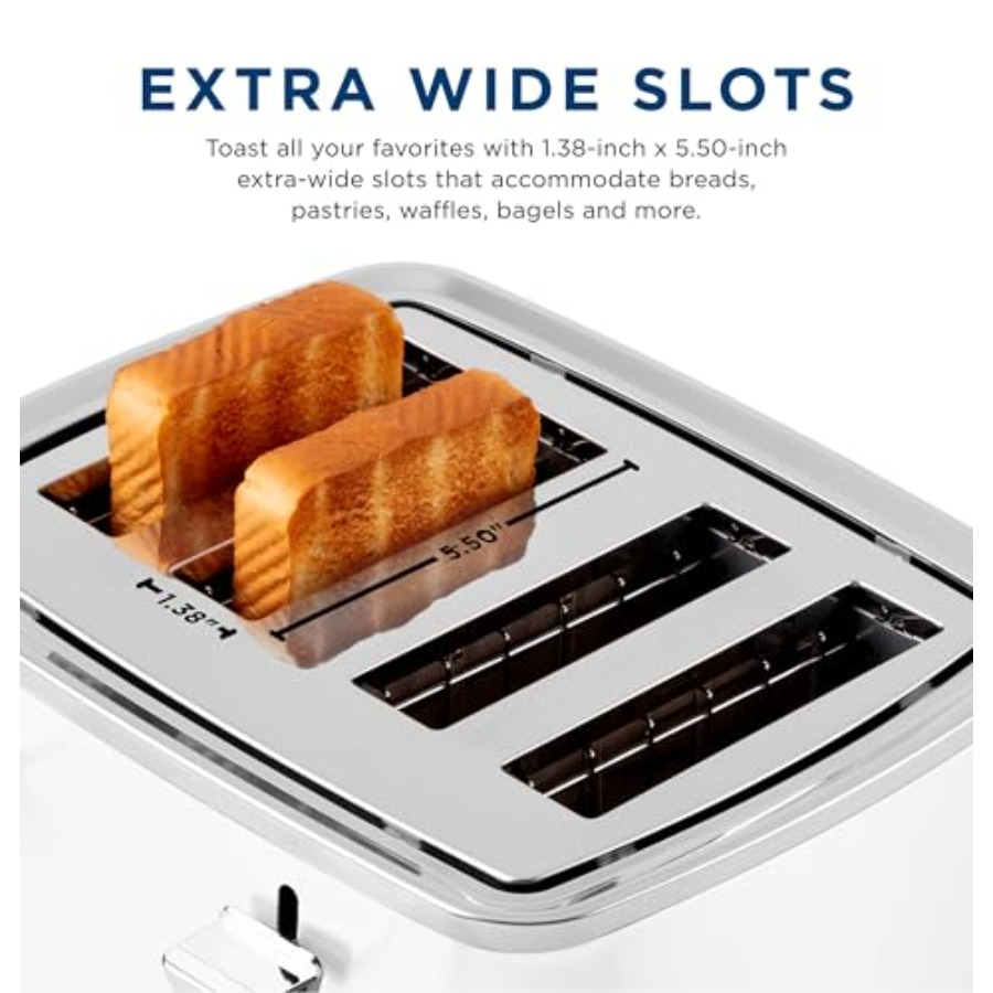 4 Slice Toaster with Extra Wid - đánh giá và giá Kitchen Appliances Countertop