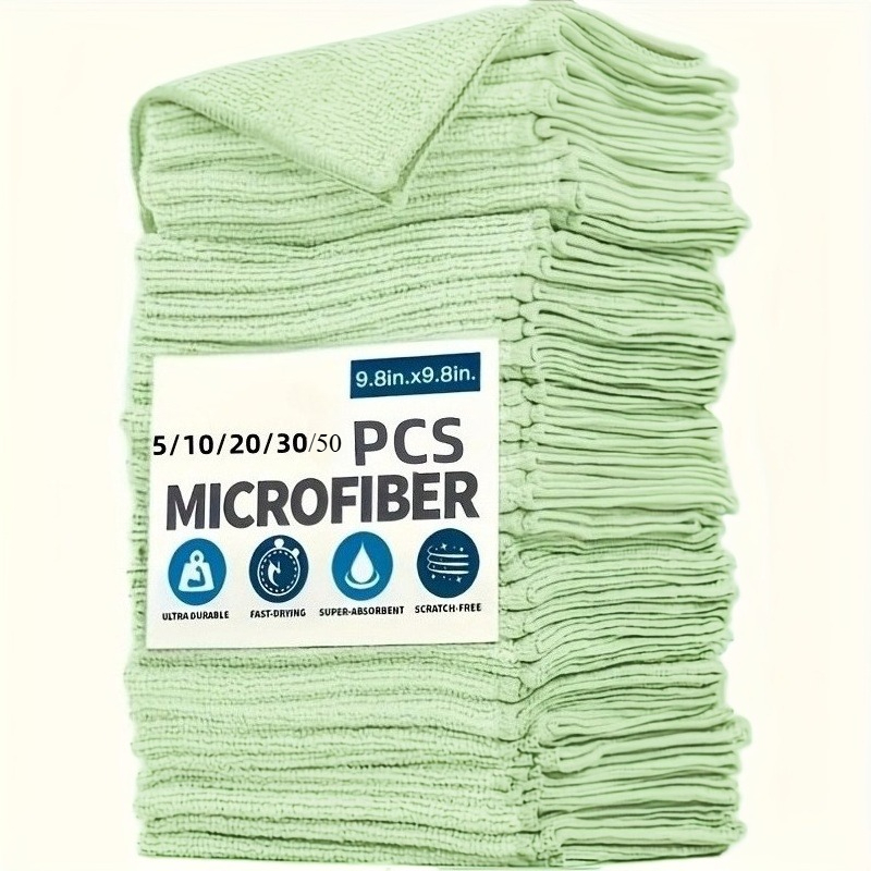 1-50Pcs Light Green Microfiber - đánh giá và giá Kitchen Appliances Countertop