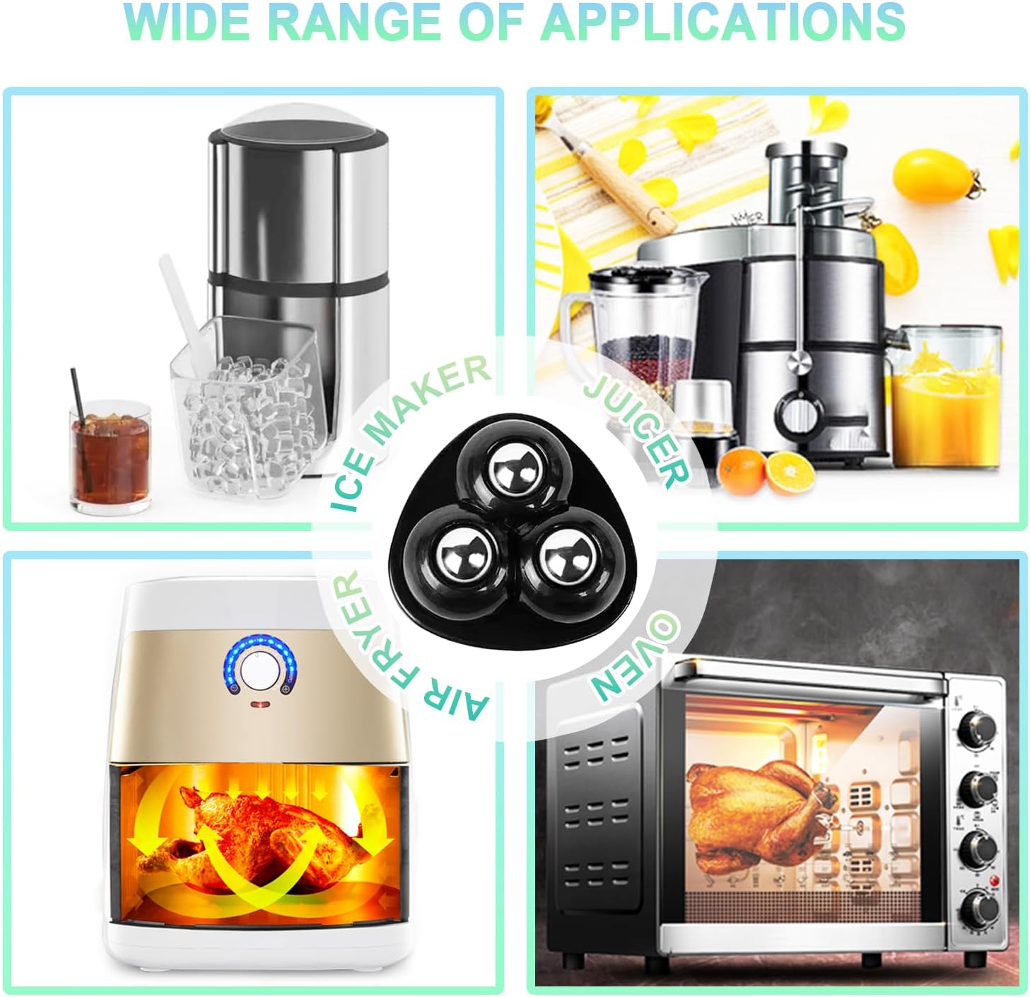 8-Pack Appliance Rollers: Smoo - đánh giá và giá Kitchen Appliances Countertop