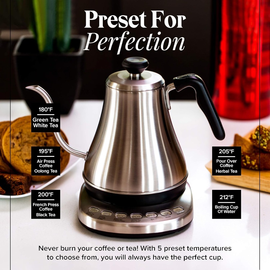 Gooseneck Electric Kettle with - đánh giá và giá Electric Kettle Gooseneck