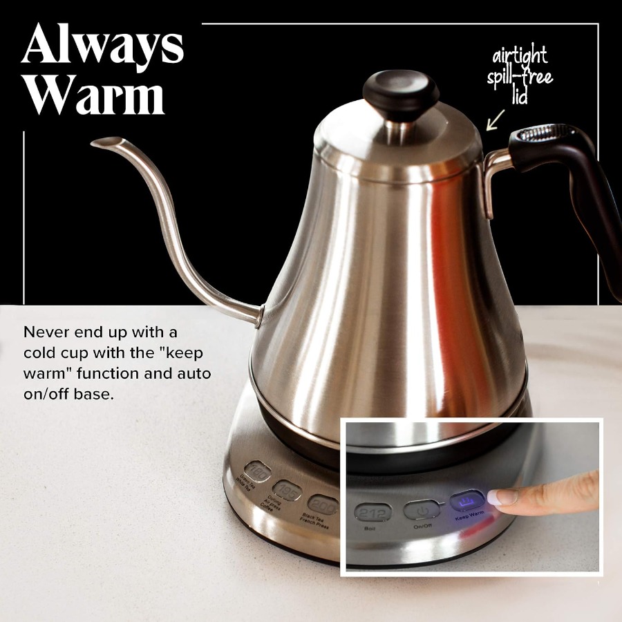 Gooseneck Electric Kettle with - đánh giá và giá Electric Kettle Gooseneck