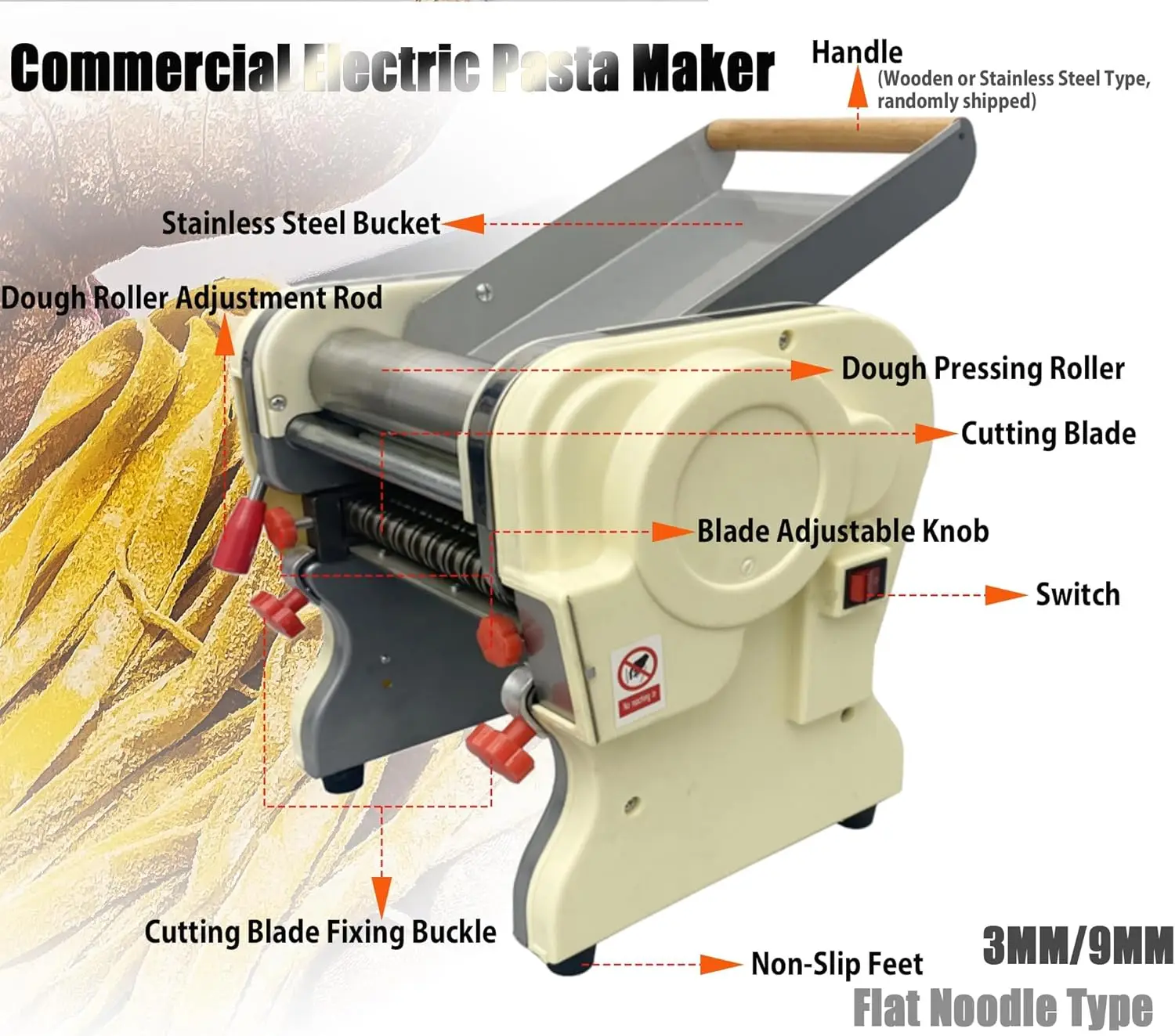 Commercial Electric Pasta Make - đánh giá và giá Pasta Machine Electric